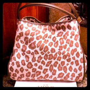 Coach Tote Bag-Ocelot Animal Print Madison Phoebe